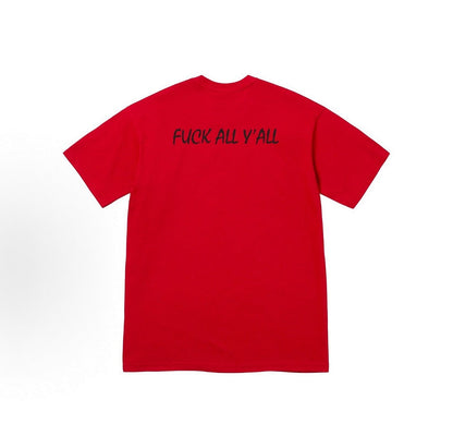 款号M316#p40💰 Supreme FW25 秋季T恤系列 WEEK7 Split Tee logo印花图案圆领短袖T恤 男女同款 宽松版型 采用260克精梳棉双纱 从面料到辅料全部三标齐全跟足 - view 1
