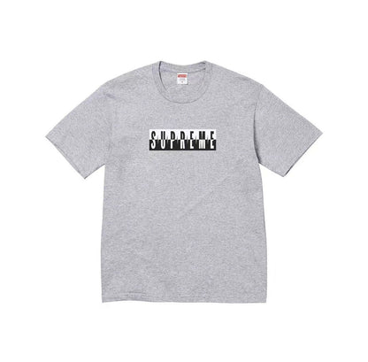 款号M316#p40💰 Supreme FW25 秋季T恤系列 WEEK7 Split Tee logo印花图案圆领短袖T恤 男女同款 宽松版型 采用260克精梳棉双纱 从面料到辅料全部三标齐全跟足 - view 4