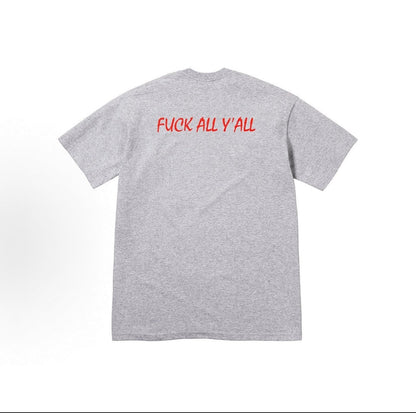 款号M316#p40💰 Supreme FW25 秋季T恤系列 WEEK7 Split Tee logo印花图案圆领短袖T恤 男女同款 宽松版型 采用260克精梳棉双纱 从面料到辅料全部三标齐全跟足 - view 5