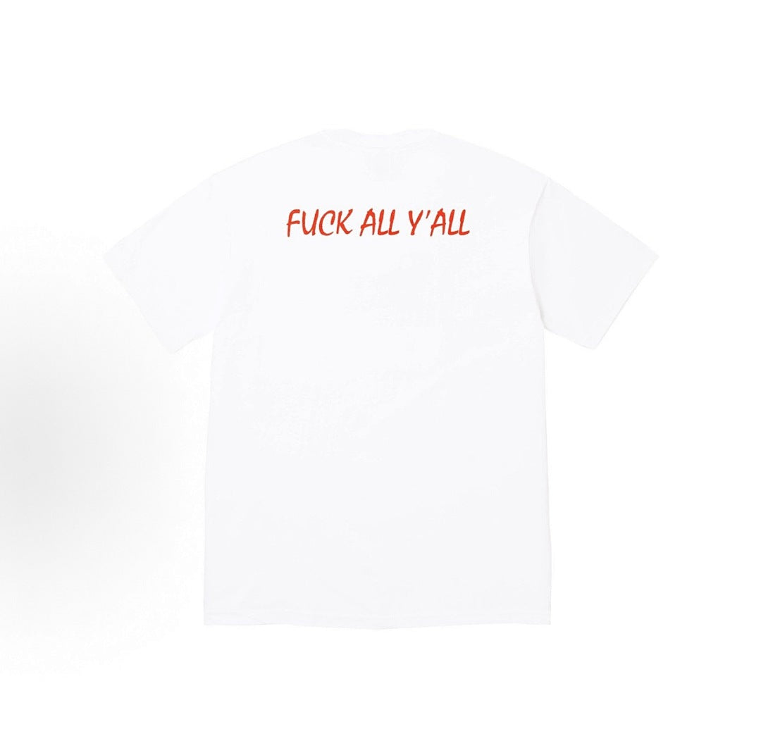 款号M316#p40💰 Supreme FW25 秋季T恤系列 WEEK7 Split Tee logo印花图案圆领短袖T恤 男女同款 宽松版型 采用260克精梳棉双纱 从面料到辅料全部三标齐全跟足 - view 9