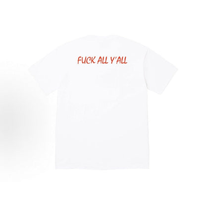 款号M316#p40💰 Supreme FW25 秋季T恤系列 WEEK7 Split Tee logo印花图案圆领短袖T恤 男女同款 宽松版型 采用260克精梳棉双纱 从面料到辅料全部三标齐全跟足 - view 9