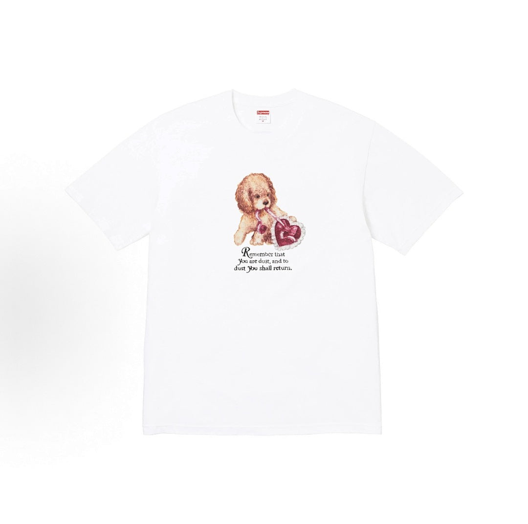 款号M365#p40💰 Supreme 冬季T恤系列 FW25 Week17 Dust Tee 冬季T恤系列 圆领舒适动物图案印花短袖T恤 男女同款 宽松版型 采用260克精梳棉双纱 从面料到辅料 - view 5