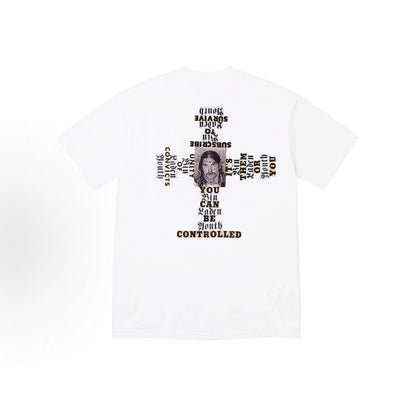 款号M366#p40💰 Supreme FW25 冬季T恤系列 Week17 Dash Snow Tee 圆领舒适背面人物印花短袖T恤 男女同款 宽松版型 采用260克精梳棉双纱 从面料到辅料全部 - view 5