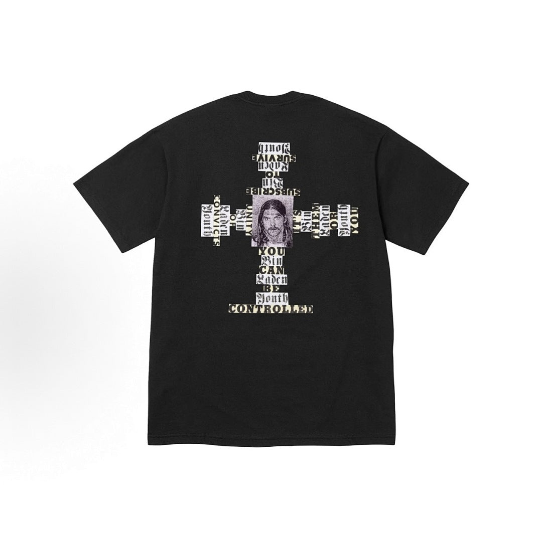 款号M366#p40💰 Supreme FW25 冬季T恤系列 Week17 Dash Snow Tee 圆领舒适背面人物印花短袖T恤 男女同款 宽松版型 采用260克精梳棉双纱 从面料到辅料全部 - view 7