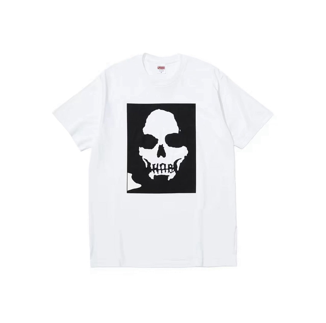 款号M369#p40💰 Supreme x Number(N)ine 联名款 FW25 FW25 WEEK16 Manson Tee 骷髅头印花圆领短袖T恤 男女同款 宽松版型 采用260克精梳棉 - view 2