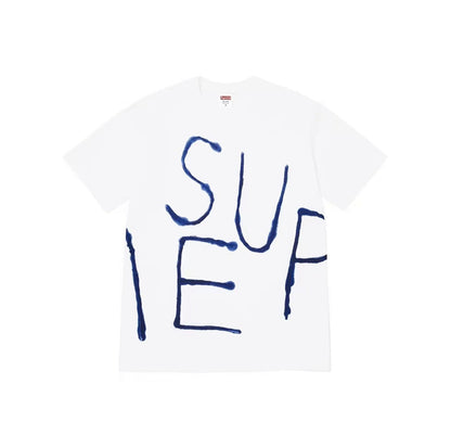 款号M370#p40💰 Supreme SS25 WEEK7 Painted Tee 彩绘印花logo圆领短袖T恤 男女同款 宽松版型 采用260克精梳棉双纱 从面料到辅料全部三标齐全跟足ZP 进 - view 4