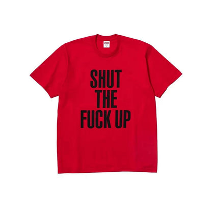 款号M372#p40💰 Supreme × NUMBER(N)INE 联名款 FW25 WEEK16 Shut Up Tee 英文字母logo圆领短袖T恤 男女同款 宽松版型 采用260克精梳棉双 - view 2