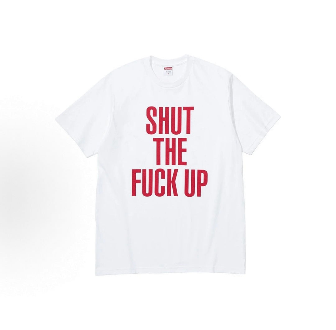款号M372#p40💰 Supreme × NUMBER(N)INE 联名款 FW25 WEEK16 Shut Up Tee 英文字母logo圆领短袖T恤 男女同款 宽松版型 采用260克精梳棉双 - view 4