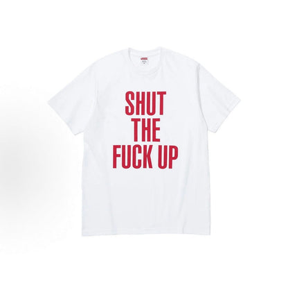 款号M372#p40💰 Supreme × NUMBER(N)INE 联名款 FW25 WEEK16 Shut Up Tee 英文字母logo圆领短袖T恤 男女同款 宽松版型 采用260克精梳棉双 - view 4