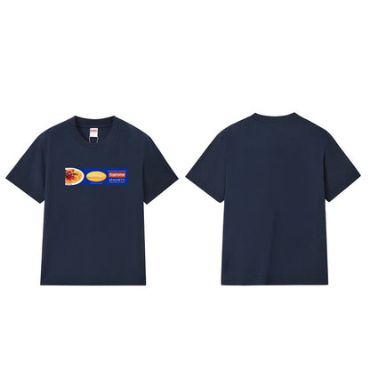款号M374#p40💰 Supreme Week 1 Spaghetti Tee 意大利面图案印花宽松圆领短袖美式潮流T恤 宽松版型 采用260克精梳棉双纱 从面料到辅料全部三标齐全跟足ZP 进 - view 3