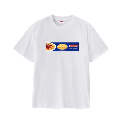 款号M374#p40💰 Supreme Week 1 Spaghetti Tee 意大利面图案印花宽松圆领短袖美式潮流T恤 宽松版型 采用260克精梳棉双纱 从面料到辅料全部三标齐全跟足ZP 进 - view 8