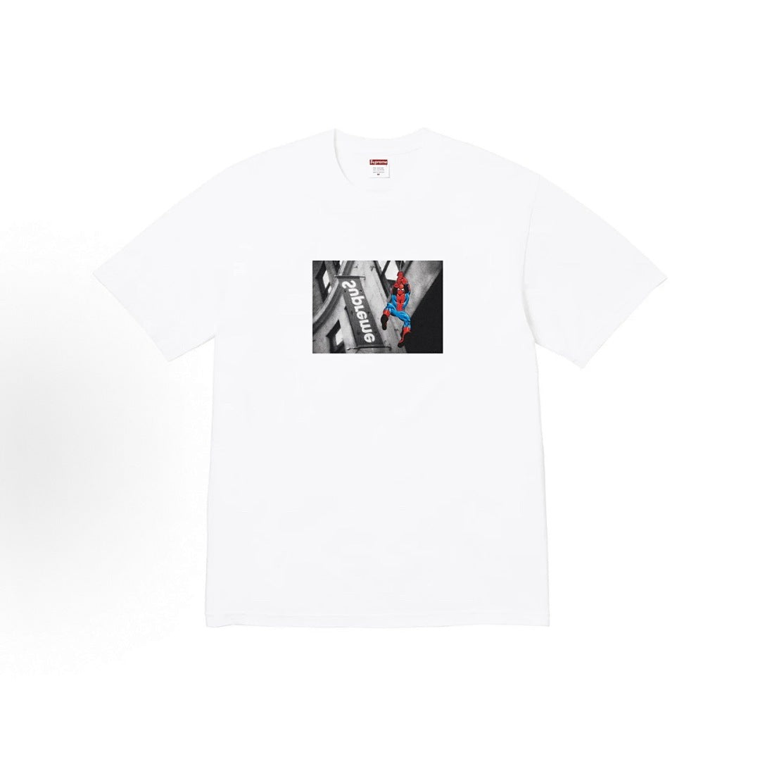 款号M379#p40💰 （市场最高版本欢迎对比） Supreme SS26 WEEK1 Spider-Man Tee 蜘蛛侠印花图案舒适短袖T恤 男女同款 宽松版型 采用260克双纱纯棉 圆筒 从 - view 3