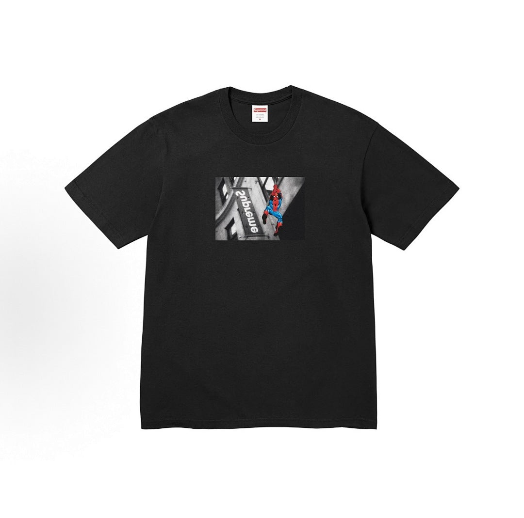 款号M379#p40💰 （市场最高版本欢迎对比） Supreme SS26 WEEK1 Spider-Man Tee 蜘蛛侠印花图案舒适短袖T恤 男女同款 宽松版型 采用260克双纱纯棉 圆筒 从 - view 4
