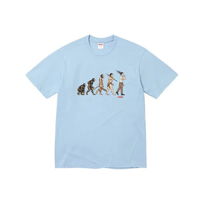 款号M380#p40💰 （市场最高版本欢迎对比） Supreme SS26 WEEK1 Evolution Tee 进化图案印花短袖T恤 男女同款 宽松版型 采用260克双纱纯棉 圆筒 从面料到辅 - view 2