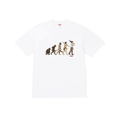 款号M380#p40💰 （市场最高版本欢迎对比） Supreme SS26 WEEK1 Evolution Tee 进化图案印花短袖T恤 男女同款 宽松版型 采用260克双纱纯棉 圆筒 从面料到辅 - view 3