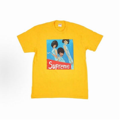 款号M383#p40💰 （市场最高版本欢迎对比） Supreme FW18 Group Tee Bright Orange 漫画女团印花短袖美式潮流T恤 男女同款 宽松版型 采用260克双纱纯棉 - view 1