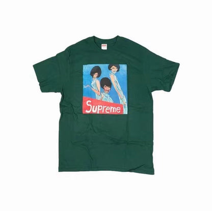 款号M383#p40💰 （市场最高版本欢迎对比） Supreme FW18 Group Tee Bright Orange 漫画女团印花短袖美式潮流T恤 男女同款 宽松版型 采用260克双纱纯棉 - view 2