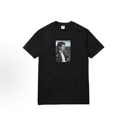 款号M385#p40💰 （市场最高版本欢迎对比） Supreme SS17 Michael Jackson Tee Black 迈克尔杰克逊印花短袖美式潮流T恤 男女同款 宽松版型 采用260克 - view 3