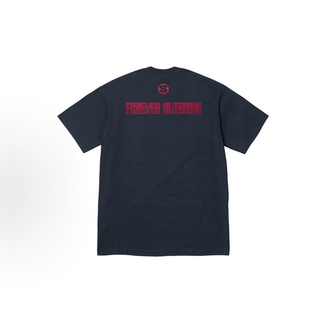 款号M386#p40💰 （市场最高版本欢迎对比） Supreme FW24 2024秋季T恤系列 WEEK8 Blockbuster Tee 胸前logo图案印花百搭短袖美式潮流T恤 男女同款 宽松 - view 2