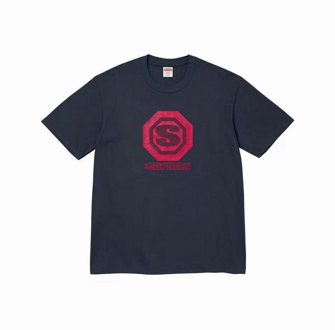 款号M386#p40💰 （市场最高版本欢迎对比） Supreme FW24 2024秋季T恤系列 WEEK8 Blockbuster Tee 胸前logo图案印花百搭短袖美式潮流T恤 男女同款 宽松 - view 3