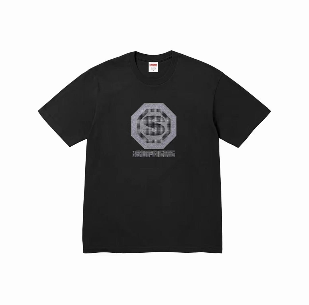 款号M386#p40💰 （市场最高版本欢迎对比） Supreme FW24 2024秋季T恤系列 WEEK8 Blockbuster Tee 胸前logo图案印花百搭短袖美式潮流T恤 男女同款 宽松 - view 4