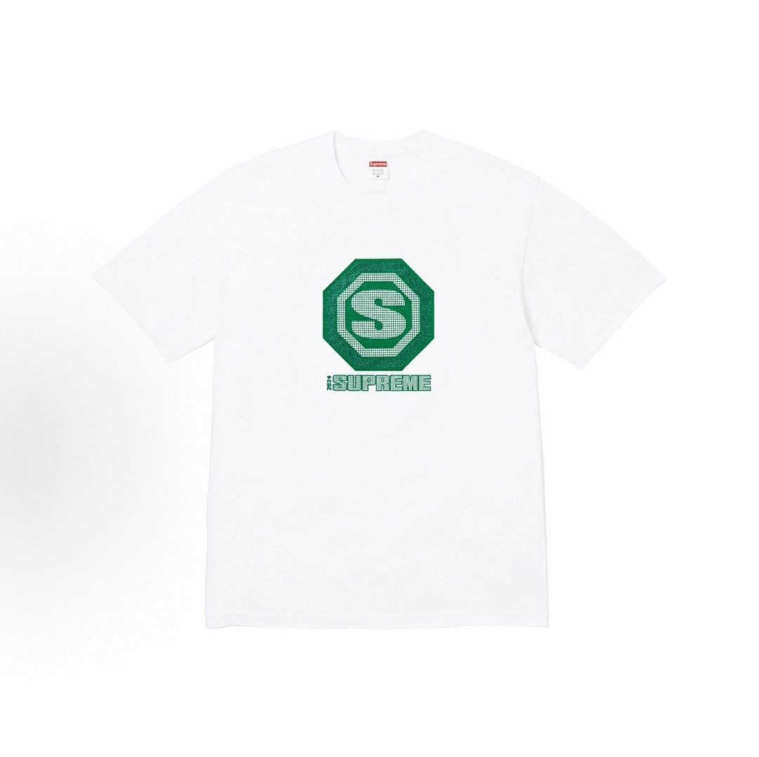 款号M386#p40💰 （市场最高版本欢迎对比） Supreme FW24 2024秋季T恤系列 WEEK8 Blockbuster Tee 胸前logo图案印花百搭短袖美式潮流T恤 男女同款 宽松 - view 8