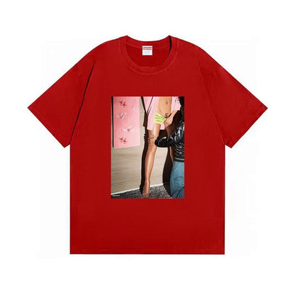 款号M389#p40💰 （市场最高版本欢迎对比） supreme ss22 model tee 模特 性感女人 宽松版型 采用260克双纱纯棉 圆筒 从面料到辅料全部三标齐全跟足ZP 进口松井公司浆 - view 1