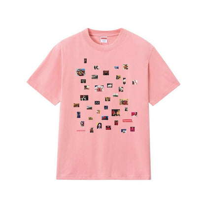 款号M394#p40💰 （市场最高版本欢迎对比） Supreme SS22 Week 8 Pretty Tee 美式潮流满印圆领套头舒适短袖T恤 男女同款 宽松版型 采用260克双纱纯棉 圆筒 从 - view 2