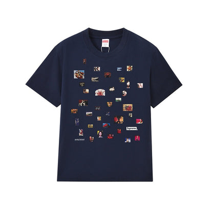 款号M394#p40💰 （市场最高版本欢迎对比） Supreme SS22 Week 8 Pretty Tee 美式潮流满印圆领套头舒适短袖T恤 男女同款 宽松版型 采用260克双纱纯棉 圆筒 从 - view 3