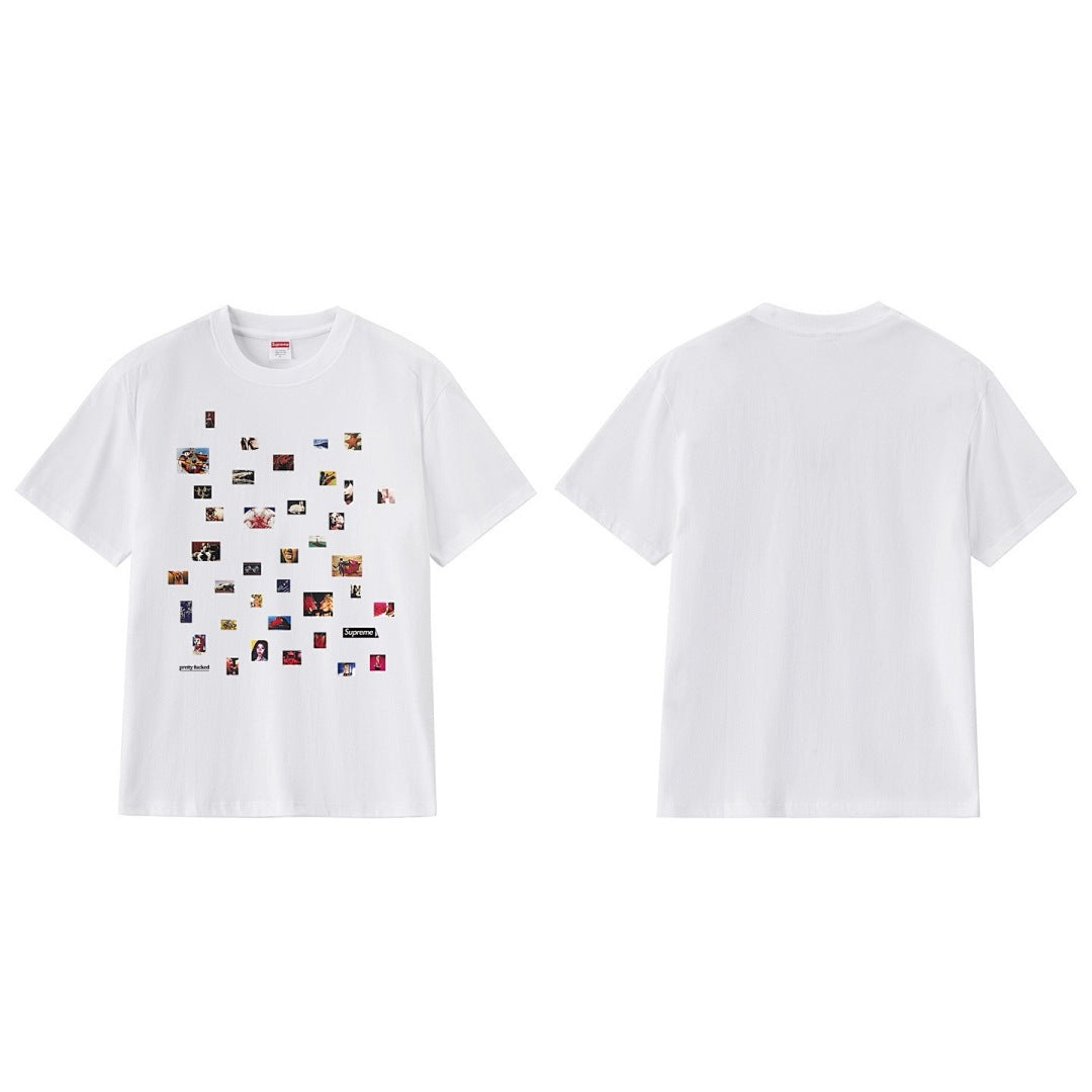 款号M394#p40💰 （市场最高版本欢迎对比） Supreme SS22 Week 8 Pretty Tee 美式潮流满印圆领套头舒适短袖T恤 男女同款 宽松版型 采用260克双纱纯棉 圆筒 从 - view 6