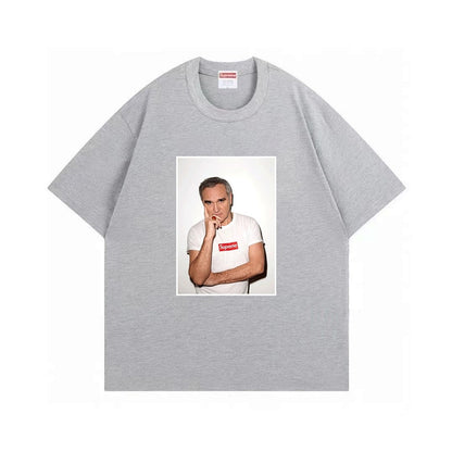 款号M395#p40💰 （市场最高版本欢迎对比） Supreme Morrissey Tee 16SS 莫里西 老头 人物短袖 T恤 宽松版型 采用260克双纱纯棉 圆筒 从面料到辅料全部三标齐 - view 1