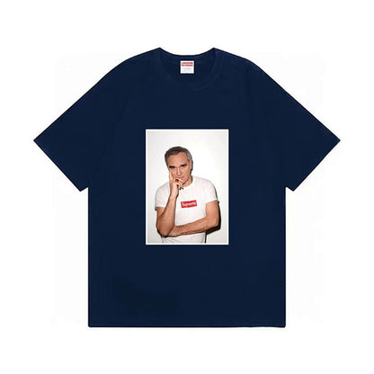 款号M395#p40💰 （市场最高版本欢迎对比） Supreme Morrissey Tee 16SS 莫里西 老头 人物短袖 T恤 宽松版型 采用260克双纱纯棉 圆筒 从面料到辅料全部三标齐 - view 2