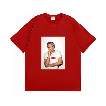 款号M395#p40💰 （市场最高版本欢迎对比） Supreme Morrissey Tee 16SS 莫里西 老头 人物短袖 T恤 宽松版型 采用260克双纱纯棉 圆筒 从面料到辅料全部三标齐 - view 4