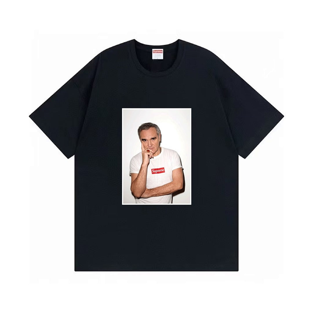 款号M395#p40💰 （市场最高版本欢迎对比） Supreme Morrissey Tee 16SS 莫里西 老头 人物短袖 T恤 宽松版型 采用260克双纱纯棉 圆筒 从面料到辅料全部三标齐 - view 5
