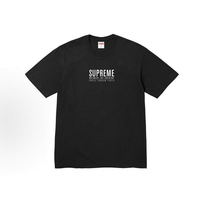 款号M400#p40💰 Supreme SS24 夏季T恤系列 WEEK19 PARIS TEE 胸前logo字母印花图案休闲短袖美式潮流T恤 男女同款 宽松版型 采用260克双纱纯棉 圆筒 从面料 - view 1