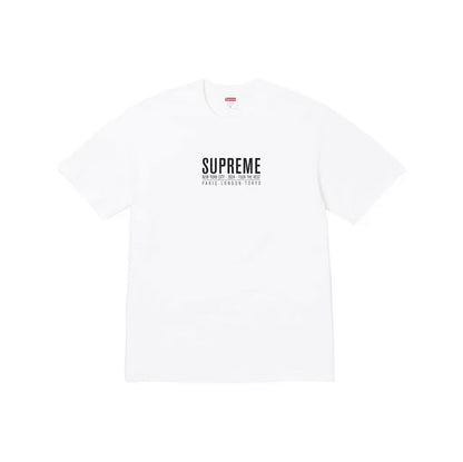 款号M400#p40💰 Supreme SS24 夏季T恤系列 WEEK19 PARIS TEE 胸前logo字母印花图案休闲短袖美式潮流T恤 男女同款 宽松版型 采用260克双纱纯棉 圆筒 从面料 - view 2