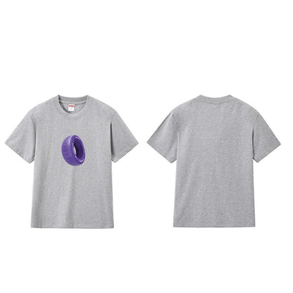 款号M401#p40💰 Supreme Week 1 Tire Tee 轮胎印花圆领短袖T恤 男女同款 宽松版型 采用260克双纱纯棉 圆筒 从面料到辅料全部三标齐全跟足ZP 进口松井公司浆料印花 - view 5