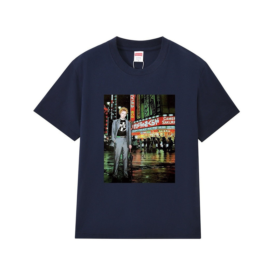 款号M403#p40💰 Supreme x public image ltd Supreme FW22 Week12系列Supreme x Public Image Ltd 联名 人物照片图案印花圆 - view 3