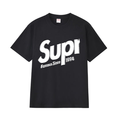 款号M404#p40💰 Supreme Week 12 Intarsia Spellout S/S Top 徽标Logo印花宽松短袖美式潮流T恤 男女同款 宽松版型 采用260克双纱纯棉 圆筒 从面 - view 10