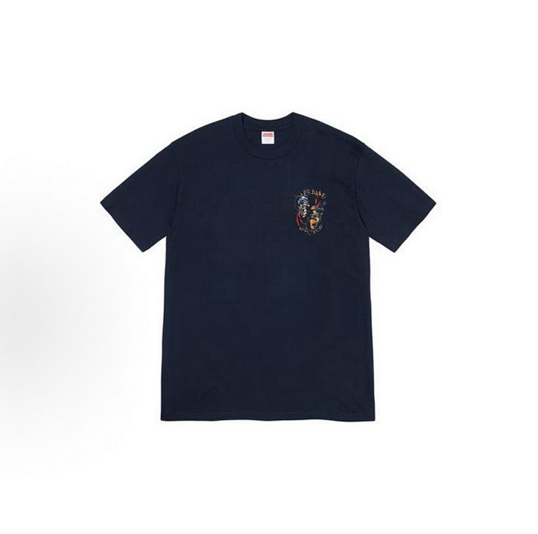 款号M406#p40💰 Supreme SS20 Week 1 Laugh Now Tee 荆棘笑脸印花短袖美式潮流T恤 男女同款 宽松版型 采用260克双纱纯棉 圆筒 从面料到辅料全部三标齐全 - view 2