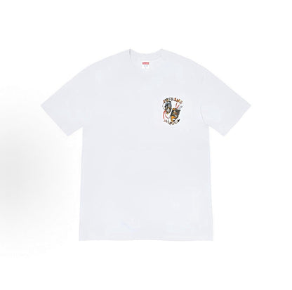 款号M406#p40💰 Supreme SS20 Week 1 Laugh Now Tee 荆棘笑脸印花短袖美式潮流T恤 男女同款 宽松版型 采用260克双纱纯棉 圆筒 从面料到辅料全部三标齐全 - view 4