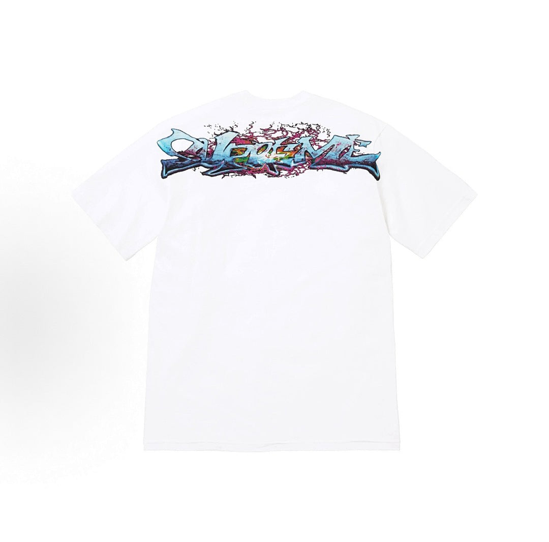 款号M407#p40💰 Supreme FW25 冬季T恤系列 Week17 Tag Tee 圆领套头正反logo印花短袖T恤 男女同款 宽松版型 采用260克双纱纯棉 圆筒 从面料到辅料全部三标 - view 1