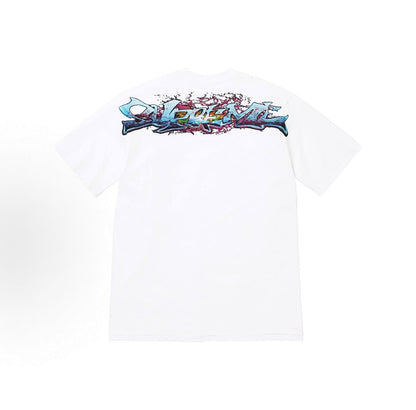 款号M407#p40💰 Supreme FW25 冬季T恤系列 Week17 Tag Tee 圆领套头正反logo印花短袖T恤 男女同款 宽松版型 采用260克双纱纯棉 圆筒 从面料到辅料全部三标 - view 1