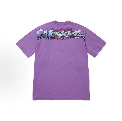款号M407#p40💰 Supreme FW25 冬季T恤系列 Week17 Tag Tee 圆领套头正反logo印花短袖T恤 男女同款 宽松版型 采用260克双纱纯棉 圆筒 从面料到辅料全部三标 - view 3