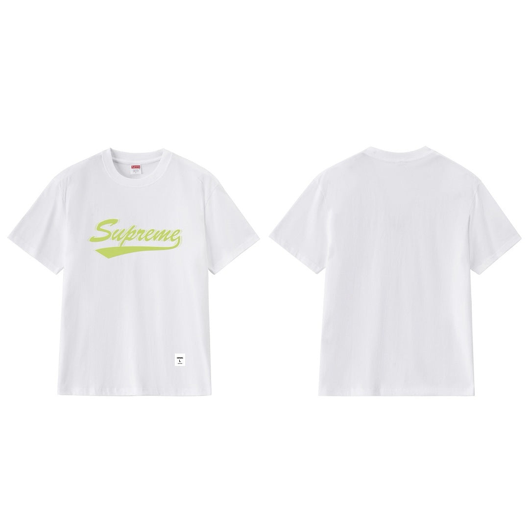 款号M410#p40💰 Supreme SS20 Week 7 Intarsia Script S/S Top 手写Logo短袖美式潮流T恤 男女同款 宽松版型 采用260克双纱纯棉 圆筒 从面料到 - view 2