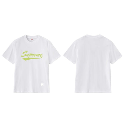 款号M410#p40💰 Supreme SS20 Week 7 Intarsia Script S/S Top 手写Logo短袖美式潮流T恤 男女同款 宽松版型 采用260克双纱纯棉 圆筒 从面料到 - view 2