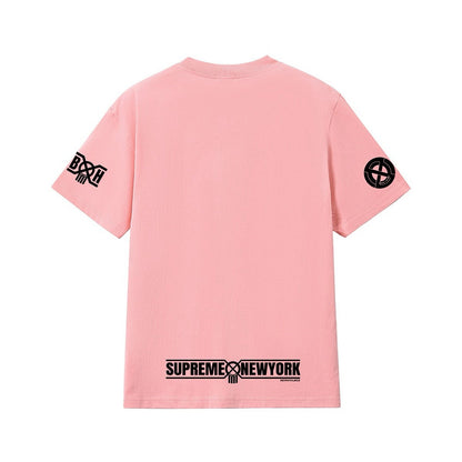 款号M413#p40💰 Supreme x BOUNTY HUNTER 联名款 FW23 WEEK6 SKULLS TEE 骷髅头印花圆领短袖美式潮流T恤 男女同款 宽松版型 采用260克双纱纯棉 - view 1