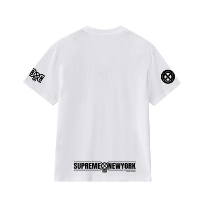 款号M413#p40💰 Supreme x BOUNTY HUNTER 联名款 FW23 WEEK6 SKULLS TEE 骷髅头印花圆领短袖美式潮流T恤 男女同款 宽松版型 采用260克双纱纯棉 - view 5