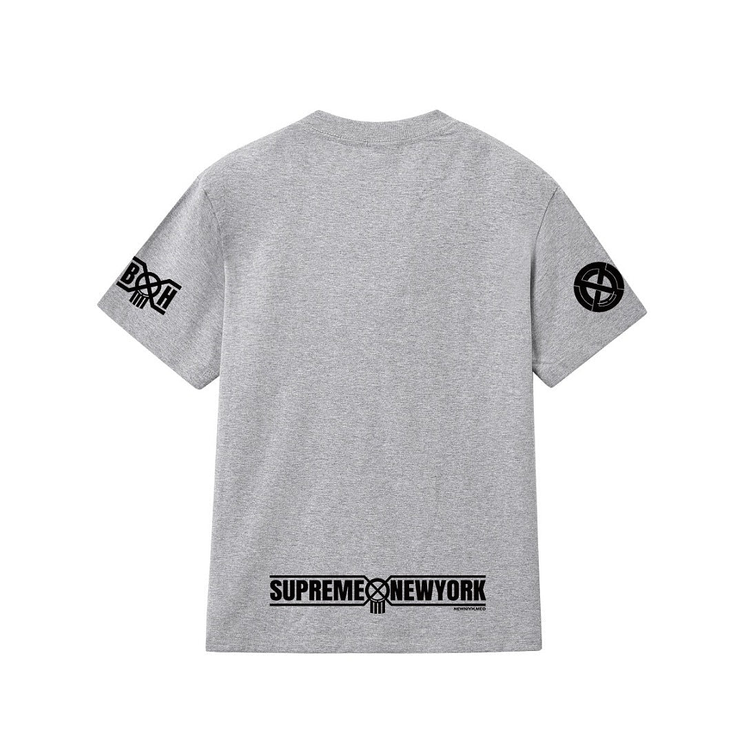 款号M413#p40💰 Supreme x BOUNTY HUNTER 联名款 FW23 WEEK6 SKULLS TEE 骷髅头印花圆领短袖美式潮流T恤 男女同款 宽松版型 采用260克双纱纯棉 - view 7