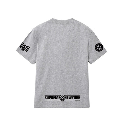 款号M413#p40💰 Supreme x BOUNTY HUNTER 联名款 FW23 WEEK6 SKULLS TEE 骷髅头印花圆领短袖美式潮流T恤 男女同款 宽松版型 采用260克双纱纯棉 - view 7